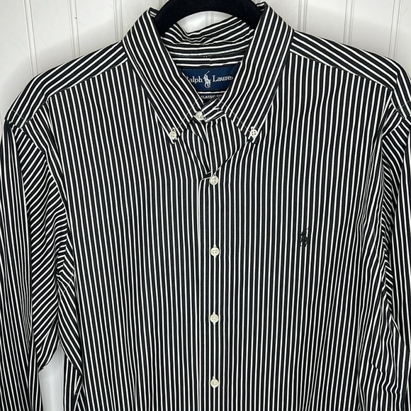 Ralph Lauren Blue Label Other - Ralph Lauren Blue Label Striped Long Sleeve Dress Shirt Size 16/Long